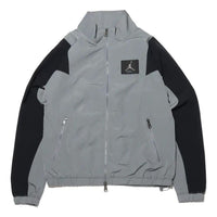 Air Jordan Flight Splicing Casual Sports Stand Collar Jacket Gray CV3151-084