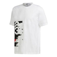 Men's Y-3 Printing Casual Round Neck Short Sleeve White T-Shirt GK4389