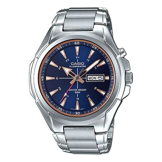 CASIO Sports Quartz Waterproof Unisex Mens Blue Analog MTP-E200D-2A2VDF