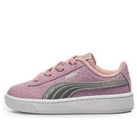 (TD) PUMA Vikky V2 Glitz Casual Board Shoes Grey/Pink 370626-02