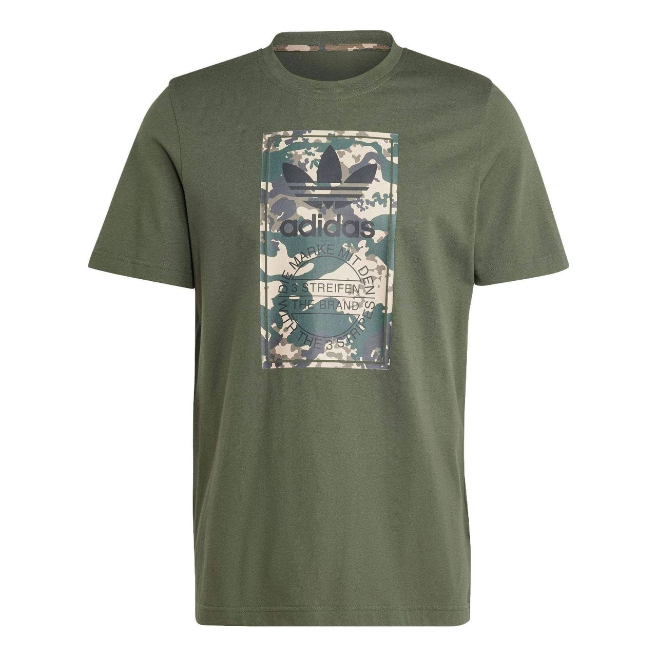 adidas Graphics Camo Tongue Label Tee 'Shadow Green' IU4684