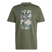 adidas Graphics Camo Tongue Label Tee 'Shadow Green' IU4684