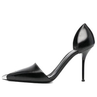 (WMNS) Alexander McQueen Harness Punk Heels 'Black Silver' 718874WHSWD1081