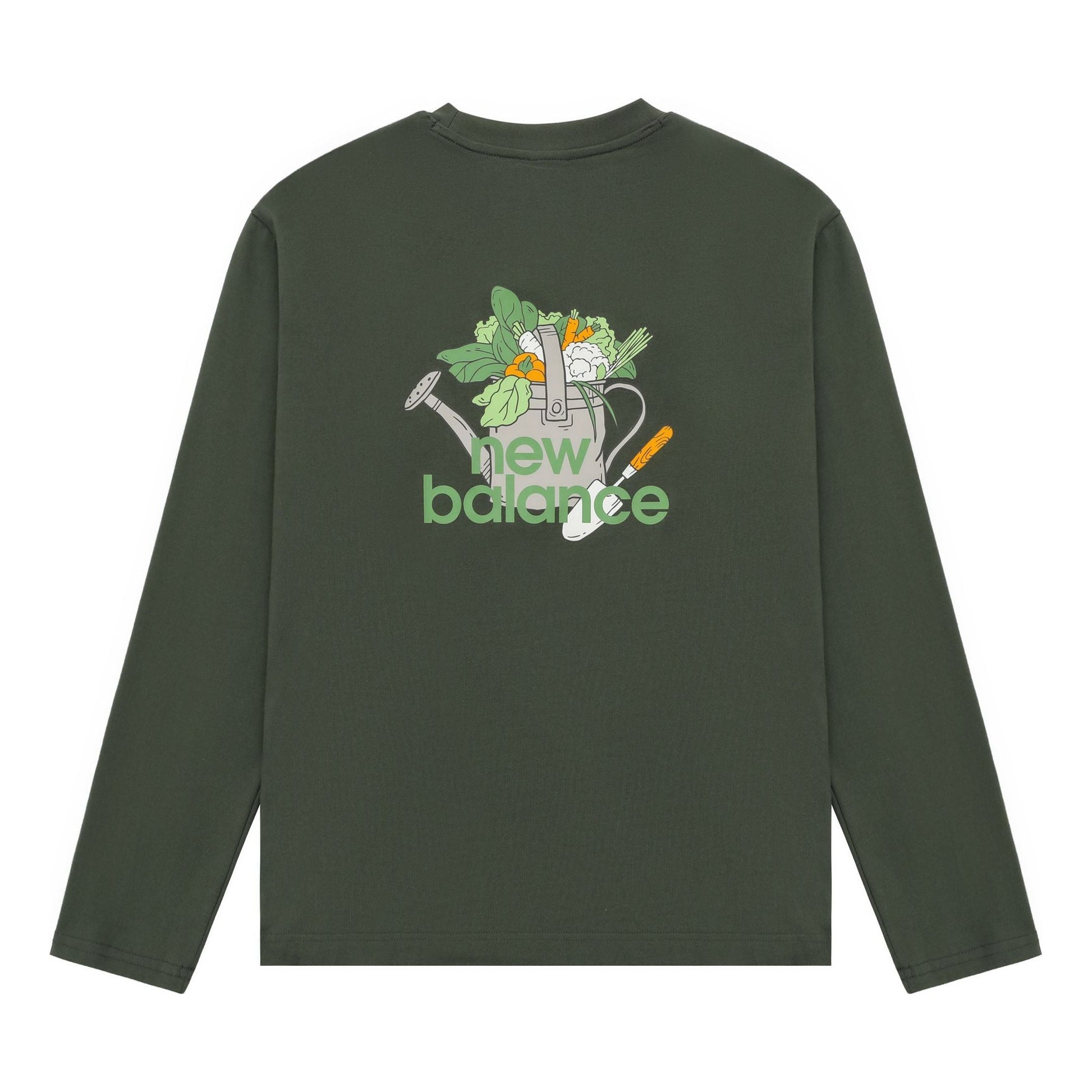 New Balance Logo Graphic Print Top Asia Sizing 'Green' AMT31329-DON