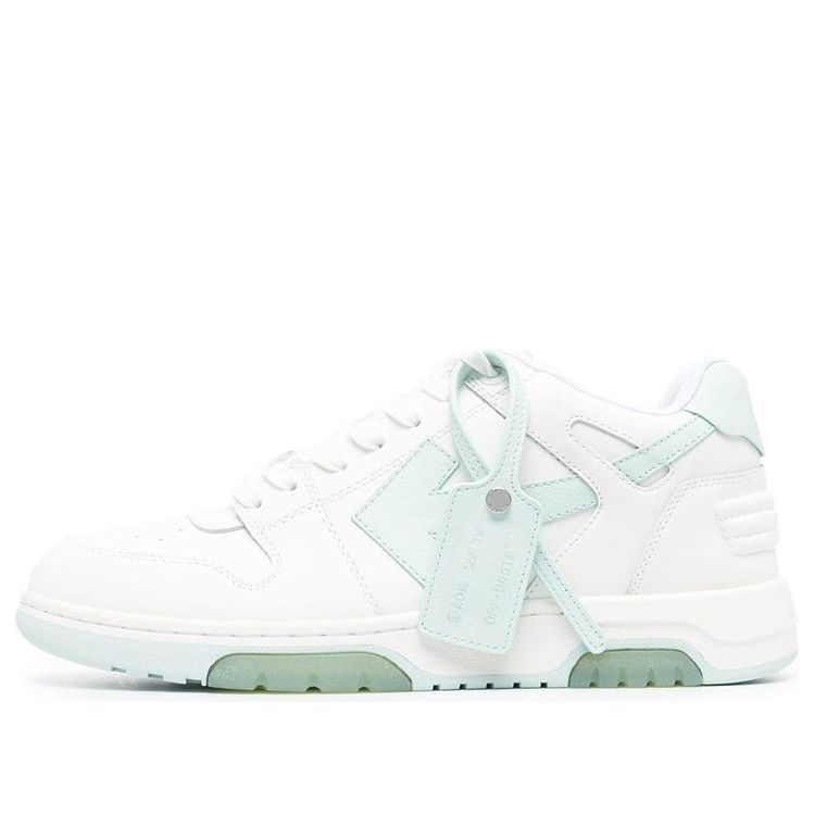 Off-White Out Of Office Low-Top Sneakers 'White Teal' OMIA189C99LEA0040151