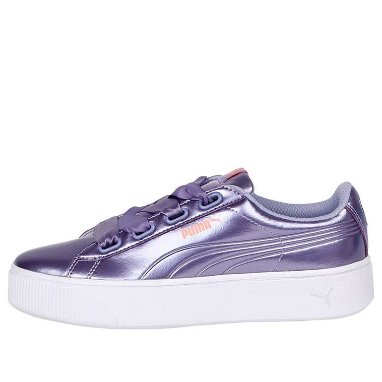 (WMNS) PUMA Vikky Stacked Ribbon P Shoes Purple/White 369728-02