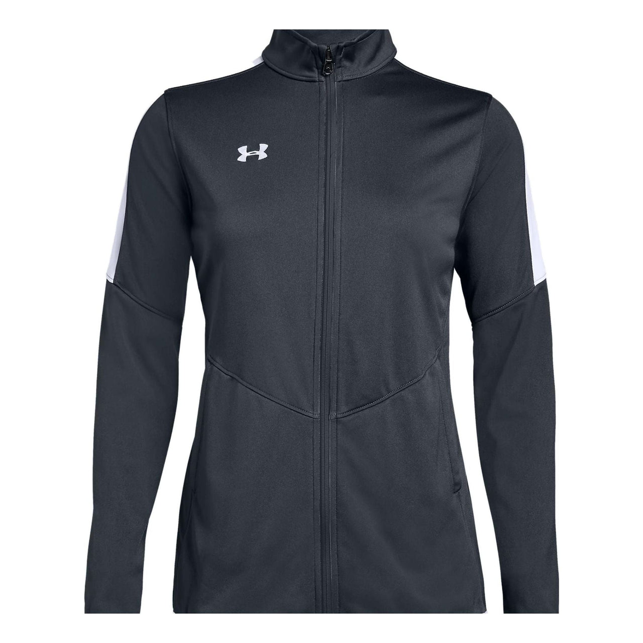 (WMNS) Under Armour Rival Knit Jacket 'Pitch Grey' 1326774-008