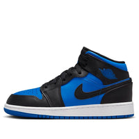 (GS) Air Jordan 1 Mid 'Black Royal Blue' DQ8423-042