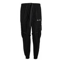 Off-White SS21 Parachute Logo Cargo Long Pants Black OMCF004R21FAB0011001