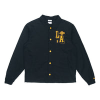 Nike NBA Courtside Los Angeles Lakers Alphabet Logo Printing Coach Jacket Black DB1440-010