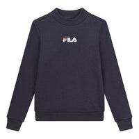 (WMNS) FILA Embroidery Logo Leisure Sweatshirt Blue F11W018202F-NV