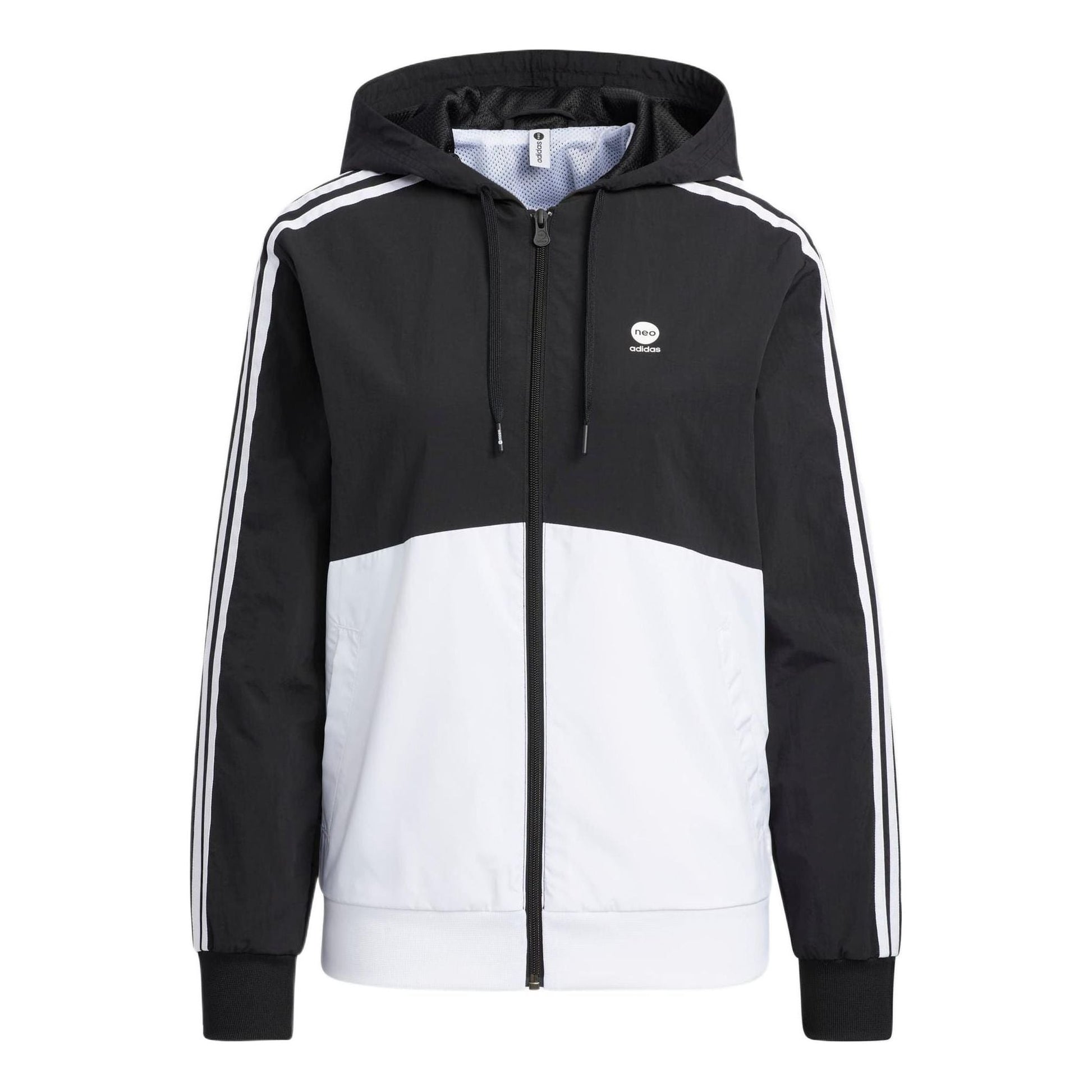 (WMNS) adidas Essentials Woven Jacket Asia Sizing 'Black White' HM2007