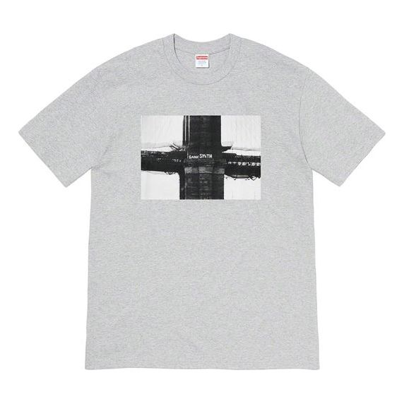 Supreme FW19 Week 17 Bridge Tee Graffiti Printing Short Sleeve Unisex Gray SUP-FW19-10924