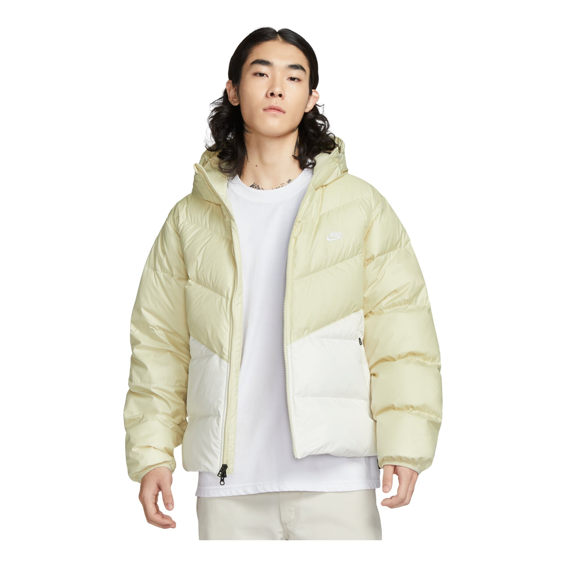 Nike Windrunner Down Jacket 'Light Khaki Sail White' HQ7791-229