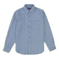Men's Levis Casual Lapel Pure Cotton Long Sleeves Light Blue Shirt 21256-0000