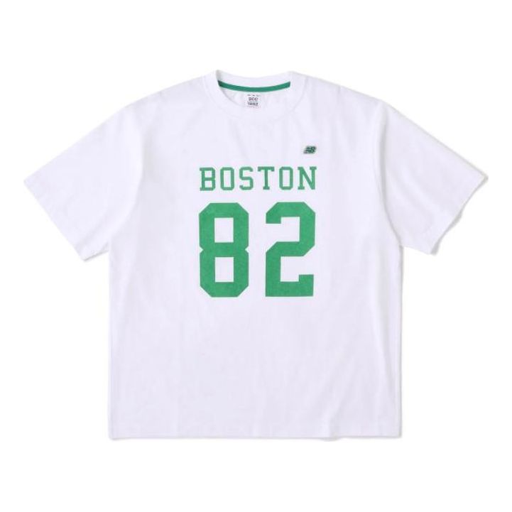 New Balance 900 Boston 82 Logo Print T-Shirt Asia Sizing 'White' AMT35148-WT