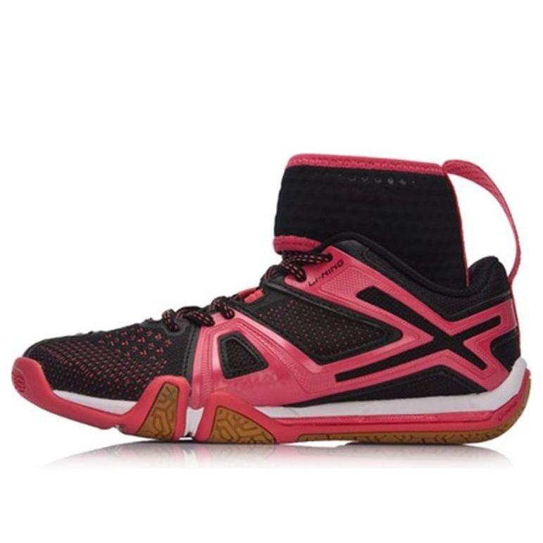 (WMNS) Li-Ning Saga Hi 'Black Red' AYAM004-1