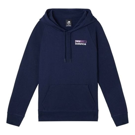 (WMNS) New Balance hooded Casual Pullover Blue WT03802-PGM
