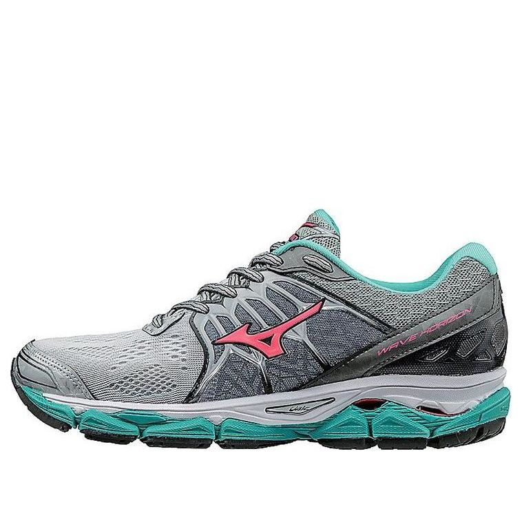 Mizuno Wave Horizon Low Tops Wear-resistant Gray Green Pink J1GD172660