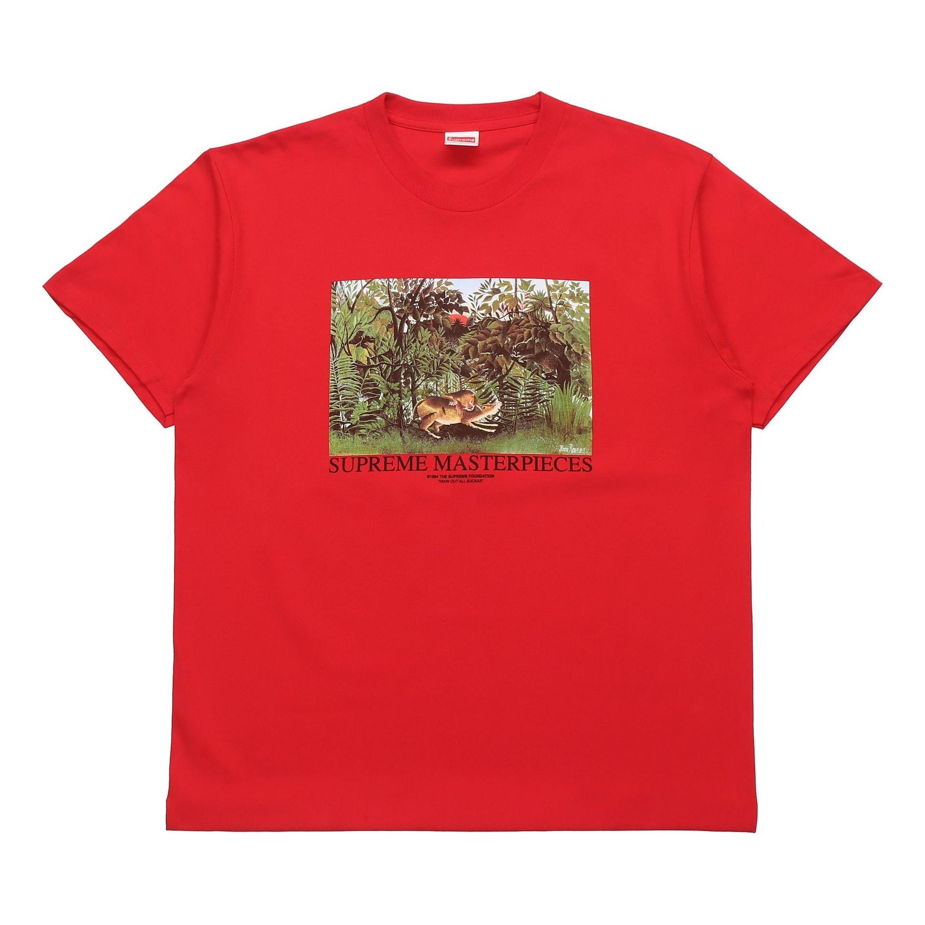 Supreme SS20 Week 1 Masterpieces Tee landscape Printing Short Sleeve Unisex Red SUP-SS20-328