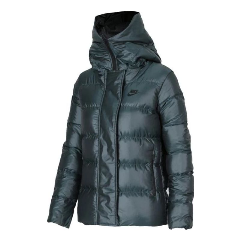 (WMNS) Nike AS NSW DWN FLL JKT HD 'Black' 815724-392
