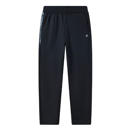 FILA Logo Pattern Straight Casual Sports Pants Navy Blue F11M122607F-NV