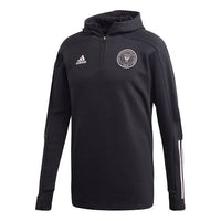 Men's adidas IMCF TRAVEL JK 1/4 Cardigan Zipper Soccer/Football Pullover Black FI1508