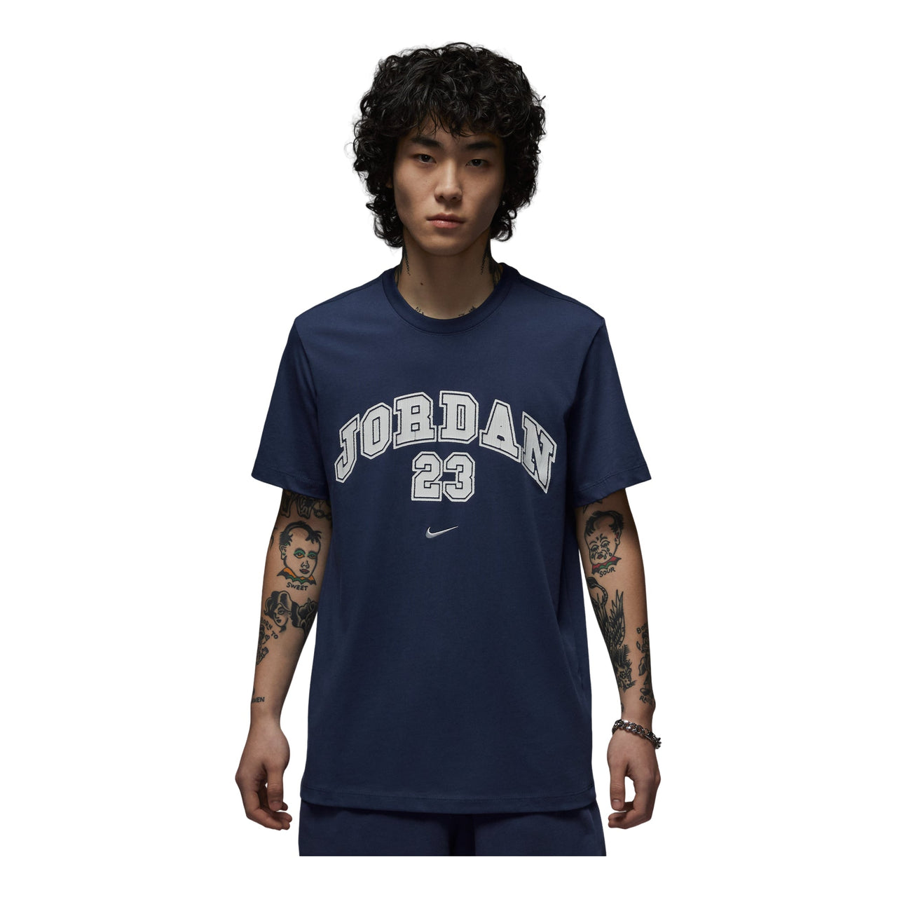 Air Jordan MVP T-Shirt Asia Sizing 'Navy White' IB7525-410