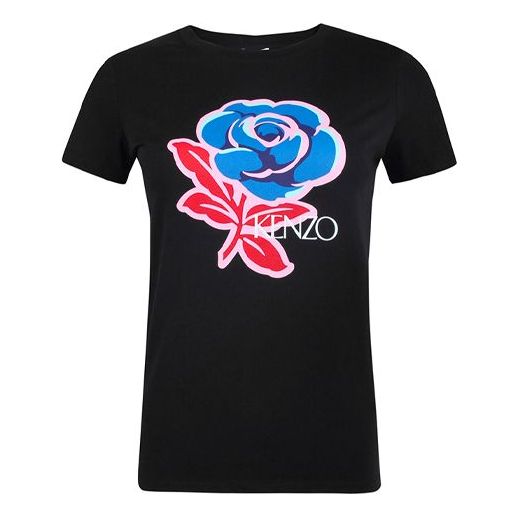 KENZO Printing Slim Fit Short Sleeve Black 2TS785-990-99
