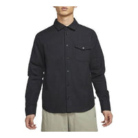 Nike MENS SB Skateboard Flannel Casual Sports Skate Shirt Black CV4450-010