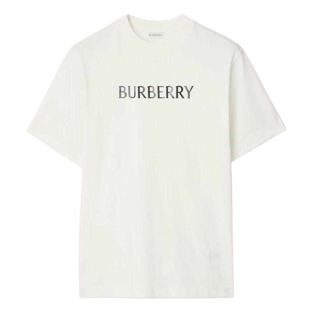 Burberry 26 Logo Cotton T-shirt 'Chalk White' 81223891