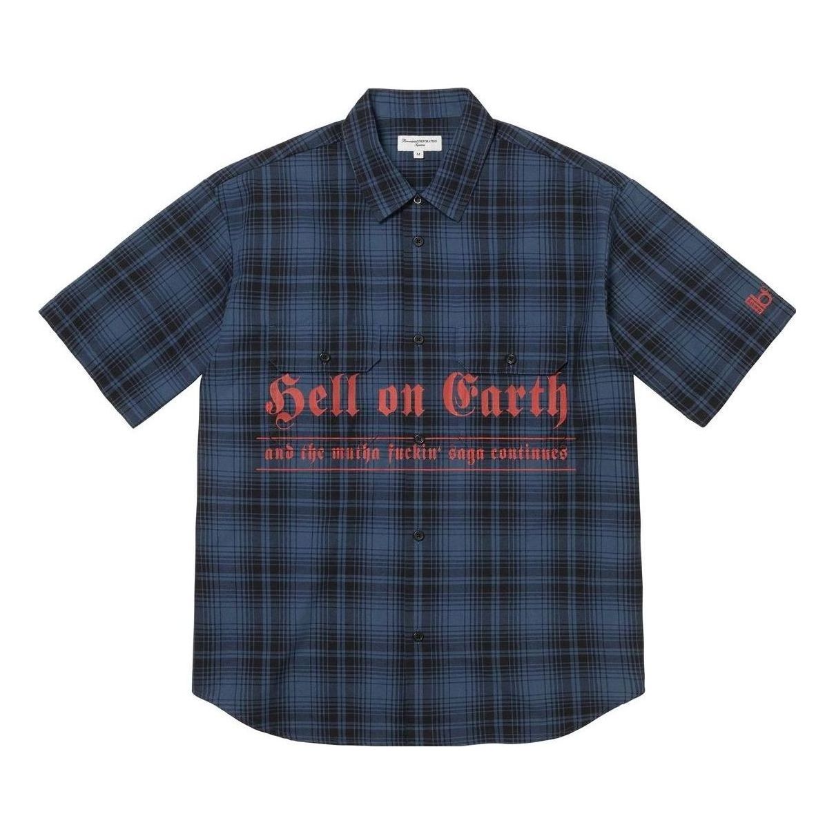 Supreme x Bernadette Corporation S/S Work Shirt 'Blue Red' SUP-SS23-226