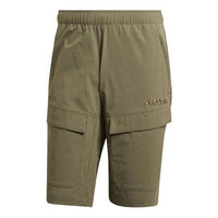 adidas Travel Shorts Printing Outdoor Sports Green GR9971