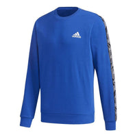 Men's adidas Round Neck Pullover Sports Blue GD5449