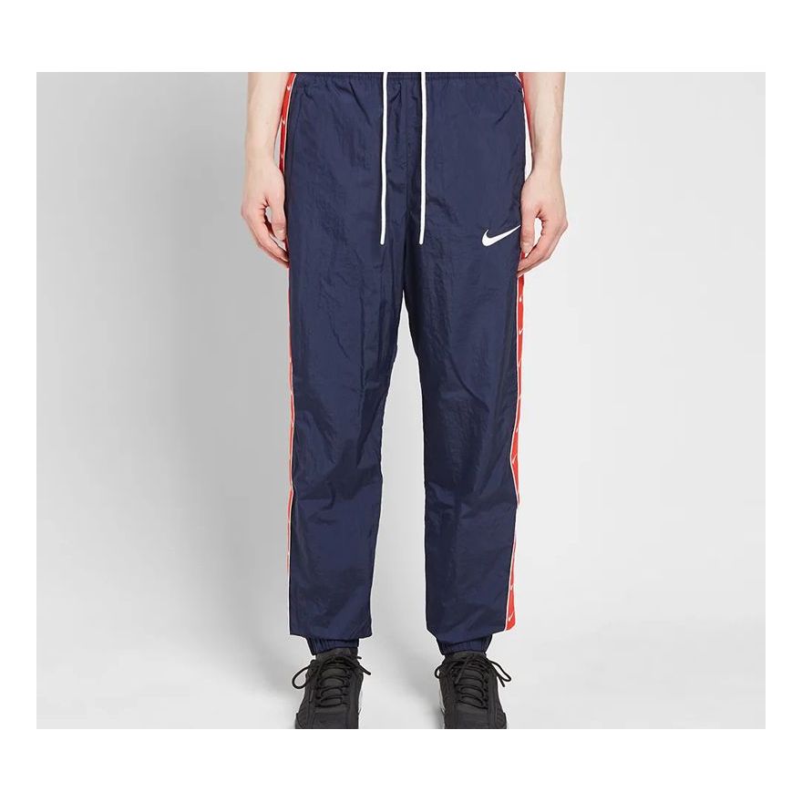 Men's Nike Swoosh Retro Nylon Navy Blue Long Pants/Trousers CD0421-451