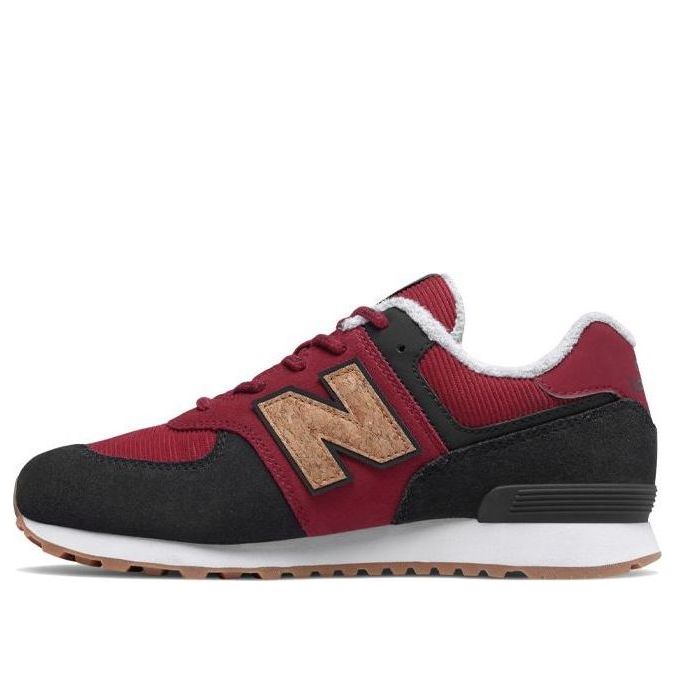 New Balance Kids' 574v1 Lace-up Sneaker Red/Black PC574KWS