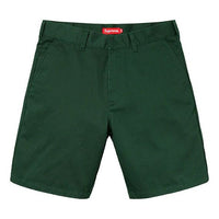 Supreme SS19 Work Short Cargo Shorts Unisex Green SUP-SS19-10123