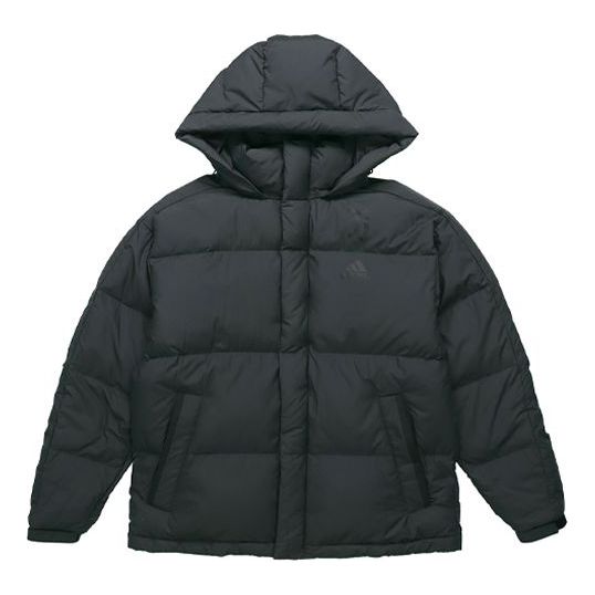adidas Juventus Soccer/Football Sports hooded down Jacket Black FQ4082
