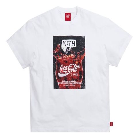 KITH x Coca Cola Crossover Splash Vintage Short Sleeve Unisex White KH3865-101