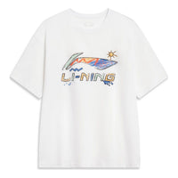 Li-Ning Essential Logo T-shirt 'White Multi' AHST727-2