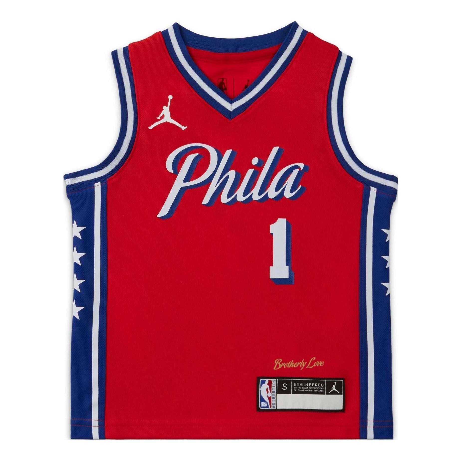 (GS) Air Jordan Philadelphia 76ers jersey 'Red' FJ4872-657