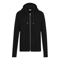 DIOR Cashmere Plain Knitted Cloth Zip Sports For Men Black 013M200AT956-C989