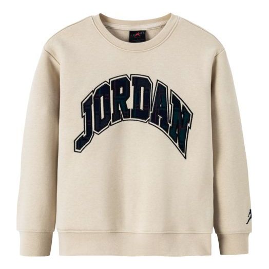(GS) Air Jordan Words Pullover Sweatshirt 'Beige' JD2242063GS-002
