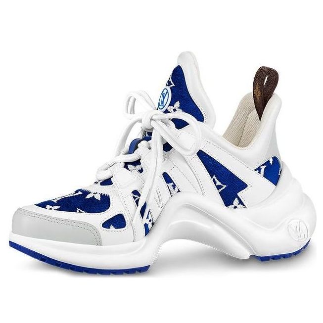 (WMNS) LOUIS VUITTON LV Archlight Sneakers 'White with Blue Monogram' 1AACTQ