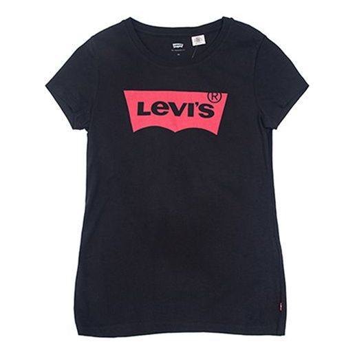 Levis Slim Fit Red logo Short Sleeve Black 32223-0142