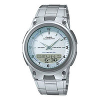 CASIO STANDARDSerieses Men's AW-80D-7A Black/Silver Mens White Analog/Digital Combo AW-80D-7APR