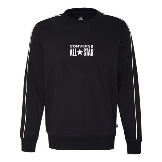Converse All Star Track Crew Fleece Sweatshirt Asia Sizing 'Black' 10018257-A01