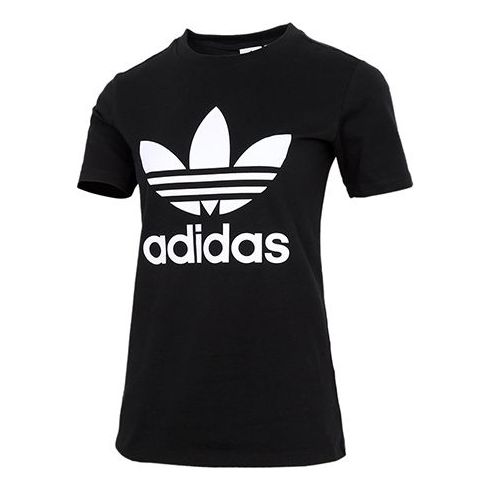 (WMNS) adidas originals Logo Printing Black GN2896