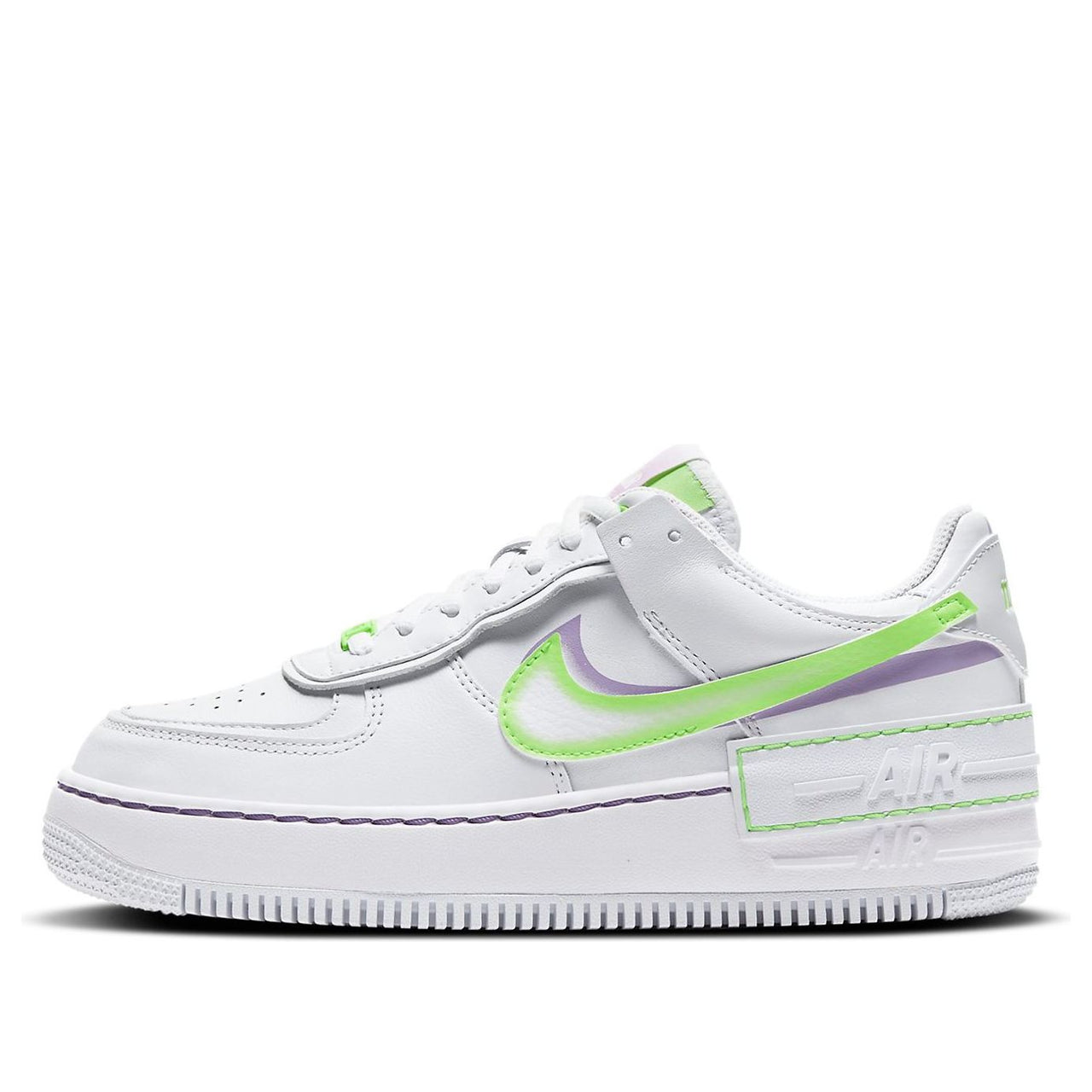 (WMNS) Nike Air Force 1 Shadow 'White Electric Green' DD9684-100