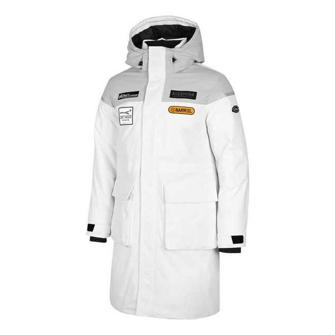 Skechers SKX Sport Long Down Jacket 'White Black' P421M003-0019